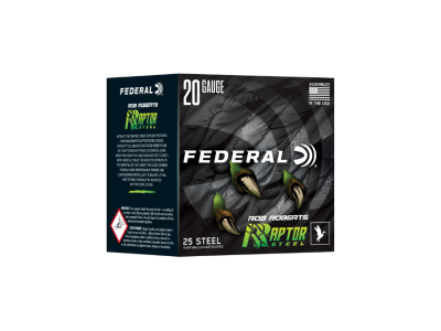Federal Rob Roberts Raptor Steel Shotshell Loads, 20 Gauge, 25