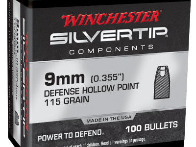 Winchester Centerfire Handgun Reloading 9mmSilvertip Hollow Point, 9mm Luger, 100