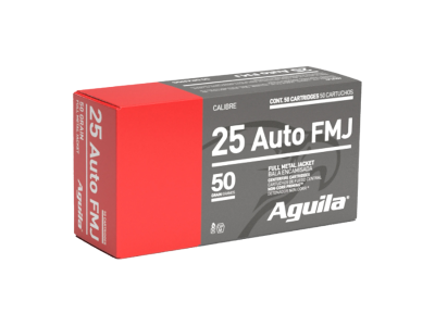 Aguila Centerfire Handgun Cartridges, .25 ACP, 50
