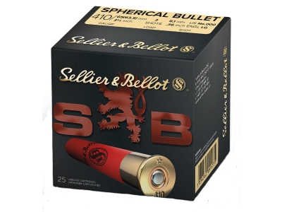 Sellier & Bellot Hunting 410Gauge 2.50" 3Firearm Ammunition 000 Buck Shot, .410 bore, 25