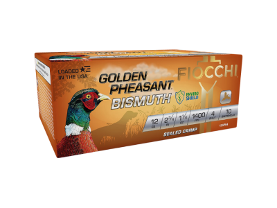 Fiocchi Golden Pheasant Bismuth Shotshell Loads, 12 Gauge, 10