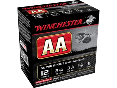 Winchester AA Super Sport Sporting Clay, 12 Gauge, 25