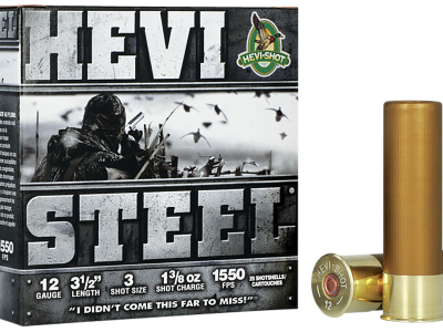 Hevi-Shot HS65003 HEVI-Steel 12Gauge 3.50" 1 3/8oz 3 Shot, 12 Gauge, 25