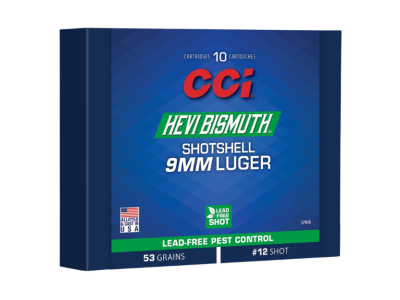 CCI Pest Control HEVI-Bismuth Shotshell, 9mm Luger, 10