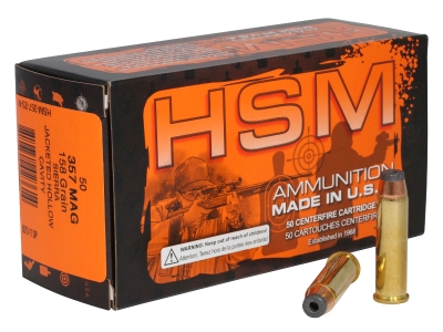 HSM Pro Pistol 357 Mag 158 gr Jacketed Hollow Cavity, .357 Magnum, 50