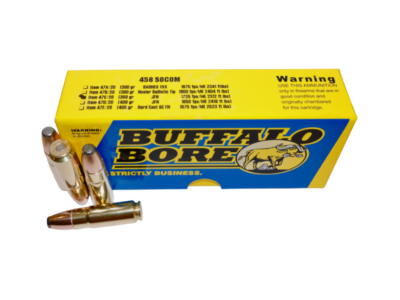 BBA Hunting & Sniping Centerfire Rifle Rounds, .458 SOCOM, 20