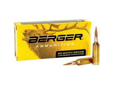 Berger Elite Hunter Centerfire Rifle Cartridges, 6.5 Precision Rifle Cartridge, 20