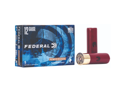 Federal Power-Shok Buckshot Shotshell Loads, 12 Gauge, 5