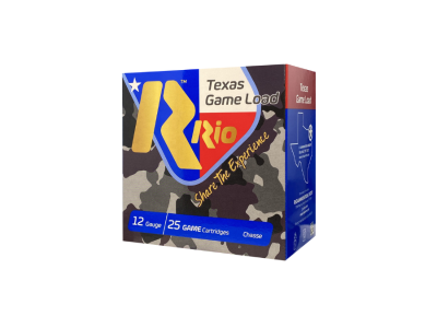 Rio Ammunition Texas Game Load High Velocity Shotshell Loads, 12 Gauge, 25