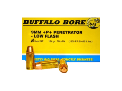 BBA Penetrator Centerfire Handgun Rounds, 9mm Luger, 20