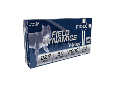 Fiocchi Field Dynamics Rifle Rounds, .222 Remington, 20