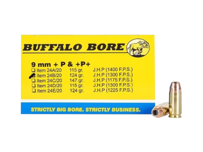 BBA Personal Defense Centerfire Handgun Rounds, 9mm Luger, 20