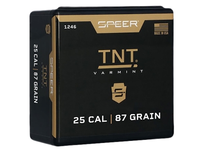 Speer TNT 25Cal 87gr Jacketed Hollow Point, 100