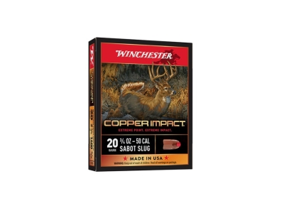Winchester Copper Impact 20Gauge 2.75" 3/4oz Sabot Slug Shot, 20 Gauge, 25