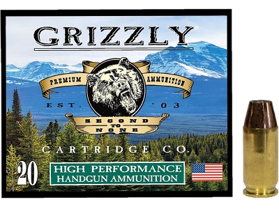 Grizzly 45ACP 230gr Jacketed Hollow Point, .45 ACP, 20