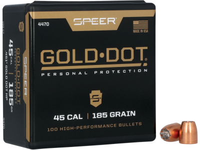 Speer Gold Dot Personal Protection 45Cal 185gr Hollow Point, 100