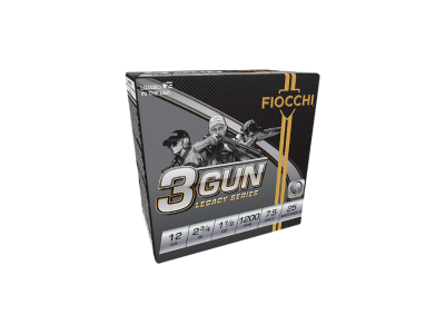 Fiocchi 3-Gun Match Legacy Series Shotshell Loads, 12 Gauge, 25