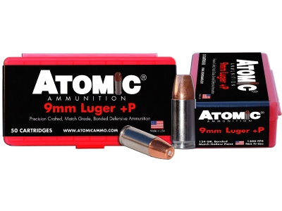 Atomic Ammunition Pistol Precision Craft, 9mm Luger, 50