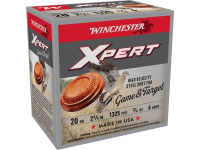 Winchester Super X Xpert High Velocity 20Gauge 2.75" 3/4oz 6Shot, 20 Gauge, 25