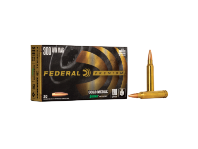 Federal Gold Medal Rifle Cartridges, .300 Winchester Magnum, 20