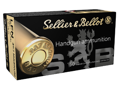 Sellier & Bellot Centerfire Handgun Cartridges, .357 Magnum, 50