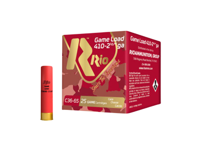 Rio Ammunition Game Load Heavy Field Shotshell Loads, .410 bore, 25