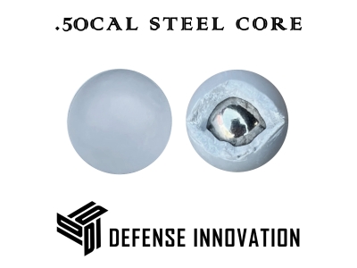 DI High Performance Heavy Duty Steel Core Defense Projectile Ammo, .50