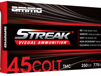 Ammo Streak Visual 45 Colt 250gr Total Metal Case, Red, .45 Colt