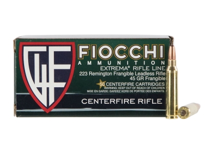 Fiocchi 223Rem 45gr Firearm Ammunition Free Firearm Ammunition 50 Per Box, .223 Remington