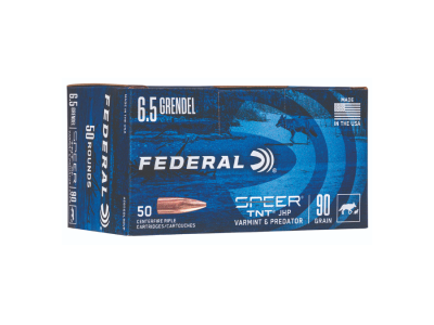 Federal Varmint & Predator Centerfire Rifle Cartridges, 6.5mm Grendel, 50