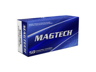 Magtech Range/Training Handgun Cartridges, 9mm Luger, 50