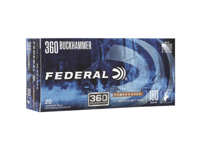 Federal Power-Shok Centerfire Rifle Cartridges, .360 Buckhammer, 20