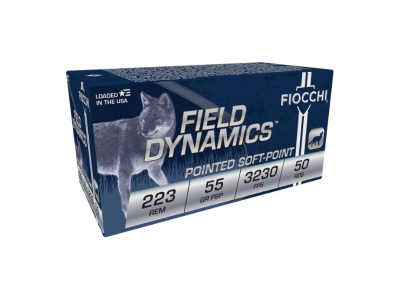 Fiocchi Field Dynamics Rifle Rounds, .223 Remington, 50