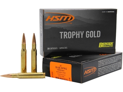 HSM 30-06 Springfield 185 gr Berger Hunting VLD Match, .30-06 Springfield, 20