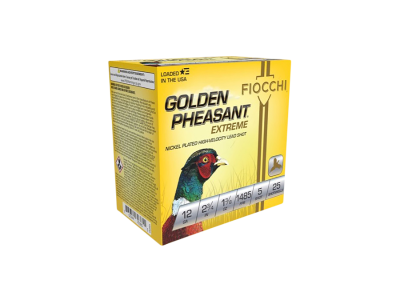 Fiocchi Golden Pheasant Extrema Shotshell Loads, 12 Gauge, 25