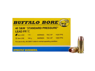 BBA Standard Pressure Centerfire Handgun Rounds, .40 S&W, 20