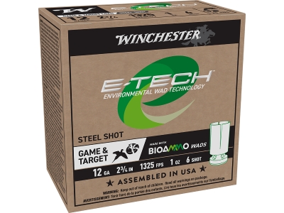 Winchester E-Tech 12Gauge 2.75" 1oz 6Shot, 12 Gauge, 25
