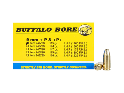 BBA Personal Defense Centerfire Handgun Rounds, 9mm Luger, 20