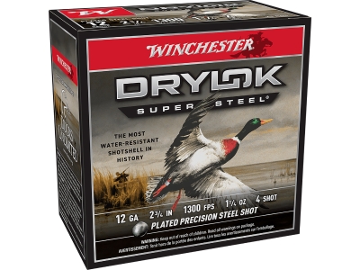 Winchester Drylok Super Steel Magnum 12Gauge 2.75" 1 1/4oz 4Shot, 12 Gauge, 25
