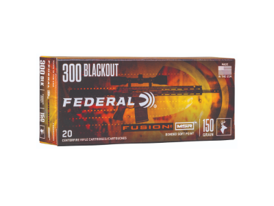 Federal Fusion MSR Rifle Cartridges, .300 AAC Blackout, 20
