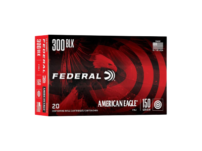 Federal American Eagle Centerfire Rifle Cartridges, .300 AAC Blackout, 20