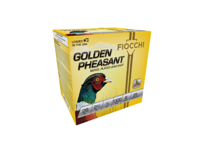 Fiocchi Golden Pheasant Shotshell Loads, 28 Gauge , 25