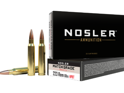 Nosler Match Grade Rifle Rounds, .223 Remington, 20