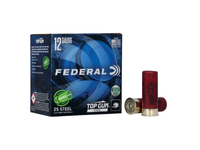 Federal Top Gun Steel Paper Wad Shotshell Loads, 12 Gauge, 25