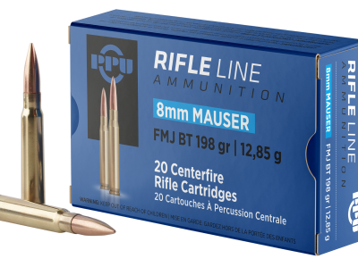 PPU 8mm Mauser FMJ-BT 198 Grain 20 Per Box, 7.92x57mm Mauser
