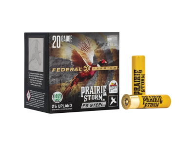 Federal Prairie Storm FS Steel Shotshell Loads, 20 Gauge, 25
