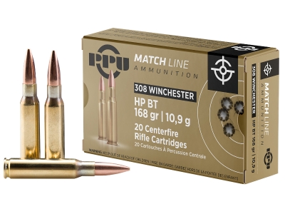 PPU Match, .308 Winchester, 20
