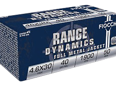 Fiocchi Range Dynamics 4.6x30mmH&K Full Metal Jacket 50 Per Box, HK 4.6x30mm