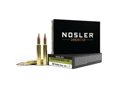 Nosler Expansion Tip Rifle Rounds, .280 Ackley Improved, 20