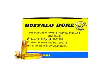 BBA Subsonic Strictly Business Handgun Rounds, 9mm Luger, 20